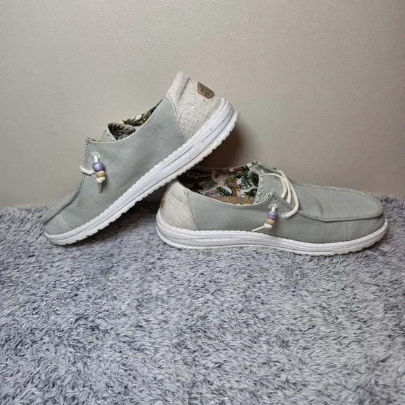 Hey Dude Wendy Fringe Sage Loafers Women's Shoes Size 9 - Picture 6 of 9